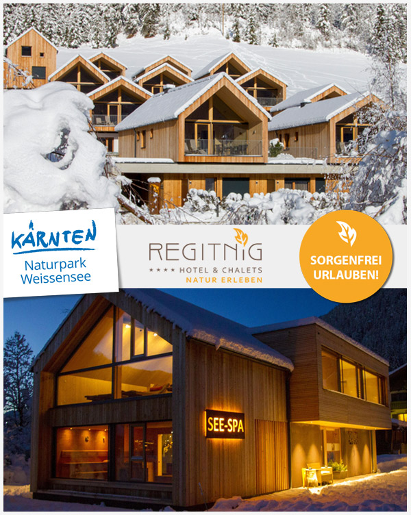 REGITNIG Chalets - Skiurlaub Family-Chalets See-SPA Weissensee