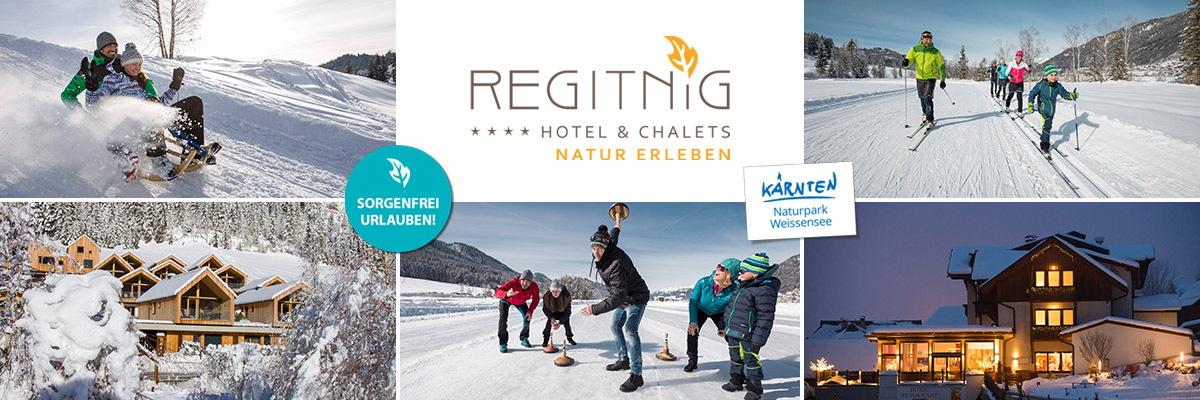 REGITNIG Hotels & Chalets - Familien-Skiurlaub Weissensee Kärnten